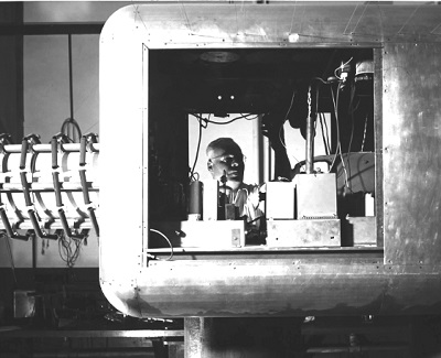 Theodore Jorgensen in a lab