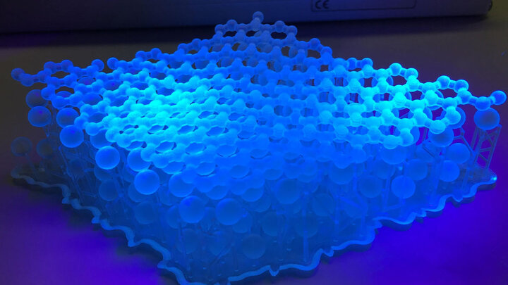 Computer model of Monolayer Hexagonal Boron-Carbon-Nitrogen