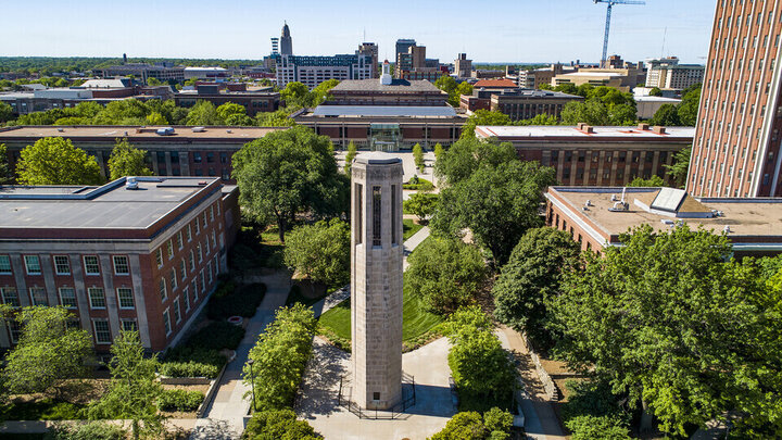 Bell tower on campus